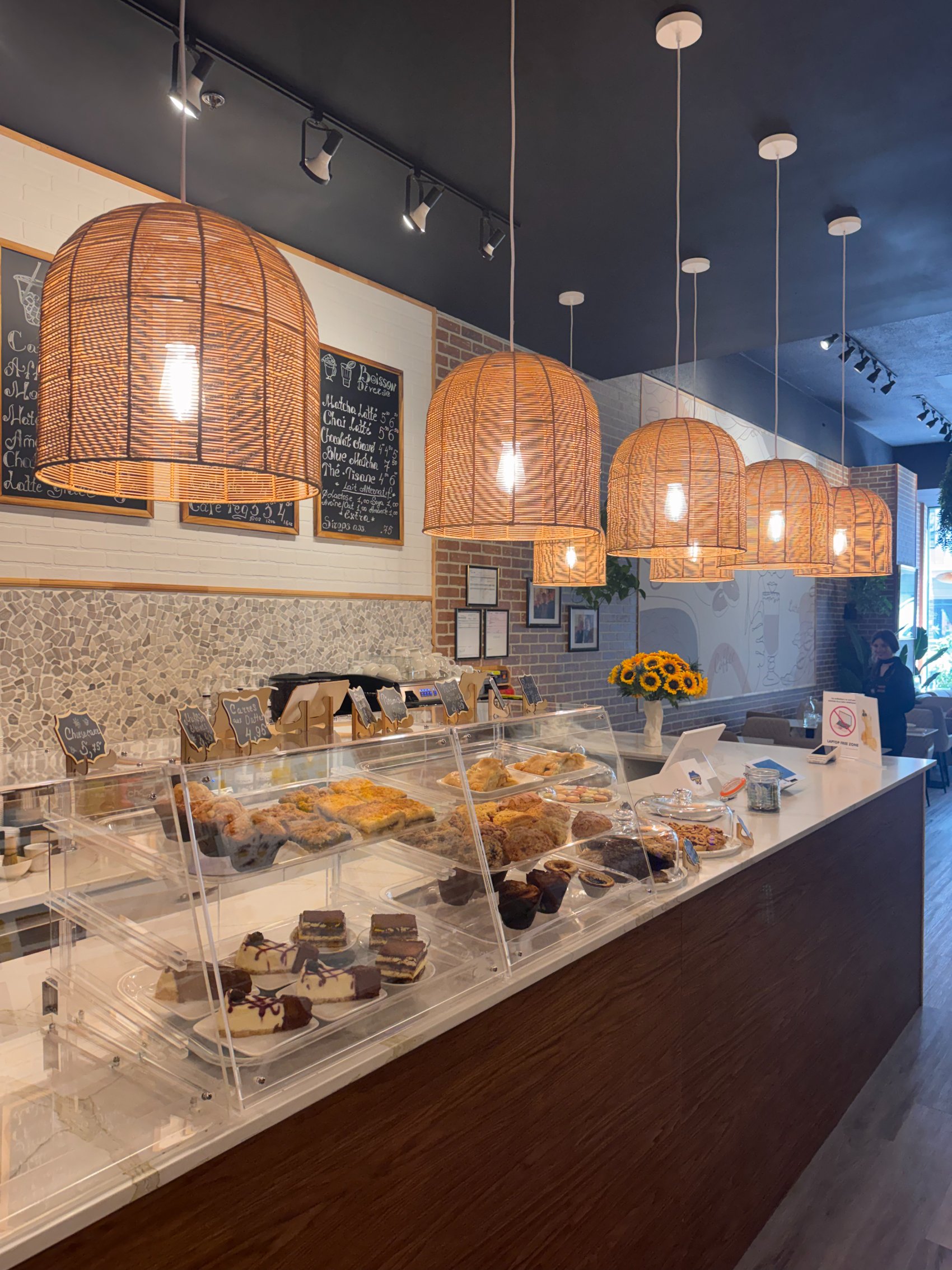 Comptoir de pâtisseries de Cafeterra